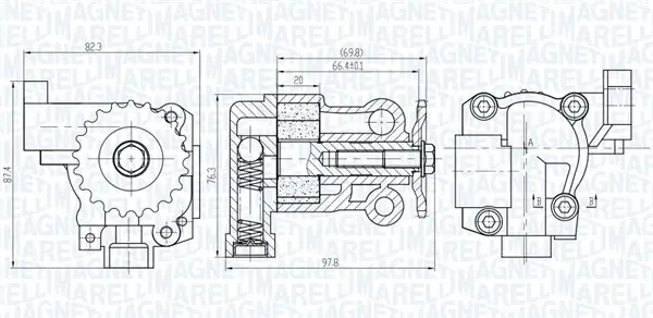 Ölpumpe MAGNETI MARELLI 351516000069