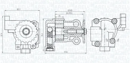 Ölpumpe MAGNETI MARELLI 351516000069 Bild Ölpumpe MAGNETI MARELLI 351516000069