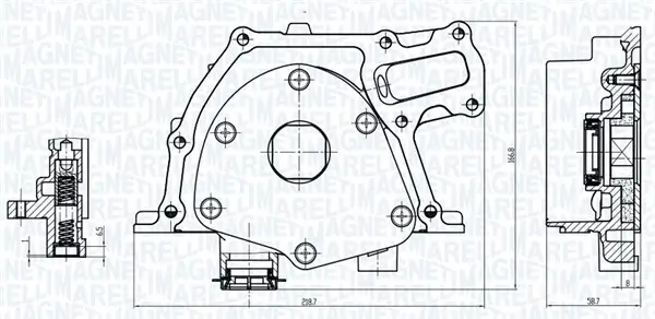 Ölpumpe MAGNETI MARELLI 351516000070