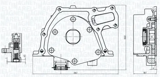 Ölpumpe MAGNETI MARELLI 351516000070 Bild Ölpumpe MAGNETI MARELLI 351516000070