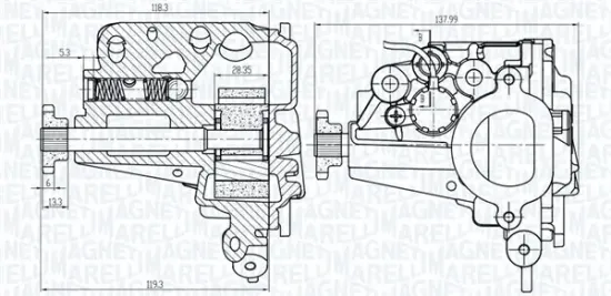Ölpumpe MAGNETI MARELLI 351516000072 Bild Ölpumpe MAGNETI MARELLI 351516000072