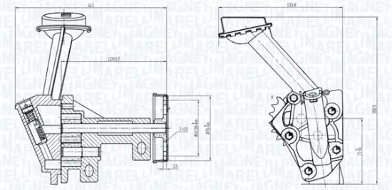 Ölpumpe MAGNETI MARELLI 351516000074 Bild Ölpumpe MAGNETI MARELLI 351516000074