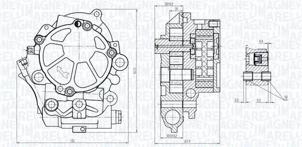 Ölpumpe MAGNETI MARELLI 351516000077