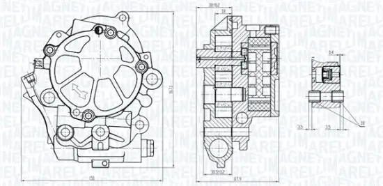 Ölpumpe MAGNETI MARELLI 351516000077 Bild Ölpumpe MAGNETI MARELLI 351516000077
