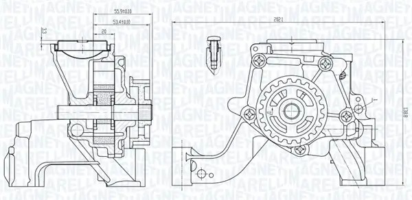 Ölpumpe MAGNETI MARELLI 351516000081