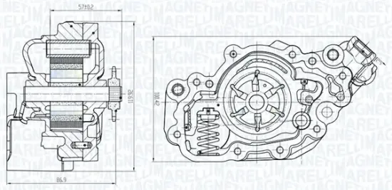 Ölpumpe MAGNETI MARELLI 351516000082 Bild Ölpumpe MAGNETI MARELLI 351516000082