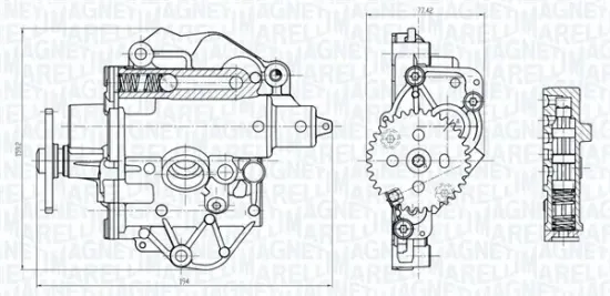 Ölpumpe MAGNETI MARELLI 351516000085 Bild Ölpumpe MAGNETI MARELLI 351516000085