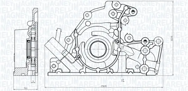 Ölpumpe MAGNETI MARELLI 351516000086