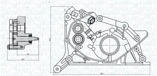 Ölpumpe MAGNETI MARELLI 351516000089 Bild Ölpumpe MAGNETI MARELLI 351516000089