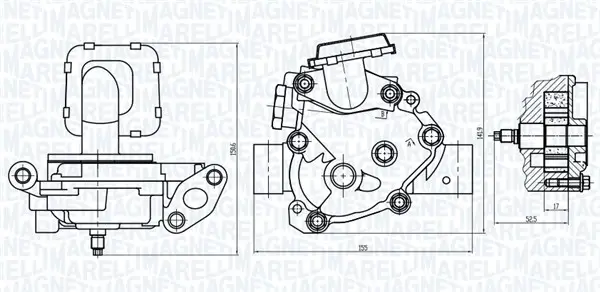 Ölpumpe MAGNETI MARELLI 351516000091