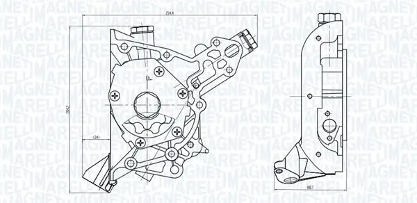 Ölpumpe MAGNETI MARELLI 351516000092
