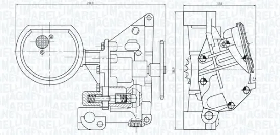 Ölpumpe MAGNETI MARELLI 351516000094 Bild Ölpumpe MAGNETI MARELLI 351516000094