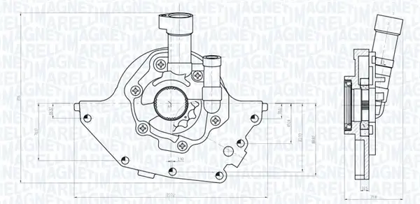 Ölpumpe MAGNETI MARELLI 351516000097