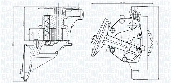 Ölpumpe MAGNETI MARELLI 351516000101
