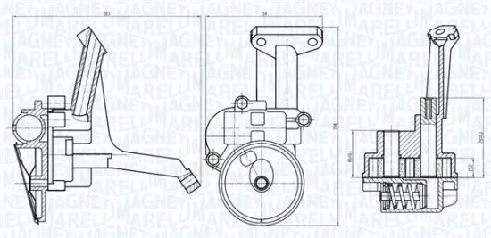 Ölpumpe MAGNETI MARELLI 351516000105 Bild Ölpumpe MAGNETI MARELLI 351516000105