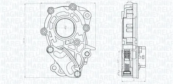 Ölpumpe MAGNETI MARELLI 351516000106 Bild Ölpumpe MAGNETI MARELLI 351516000106