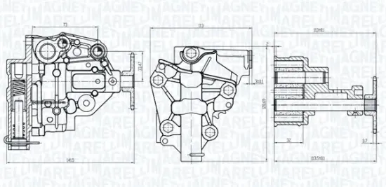 Ölpumpe MAGNETI MARELLI 351516000107 Bild Ölpumpe MAGNETI MARELLI 351516000107
