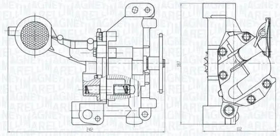 Ölpumpe MAGNETI MARELLI 351516000109 Bild Ölpumpe MAGNETI MARELLI 351516000109