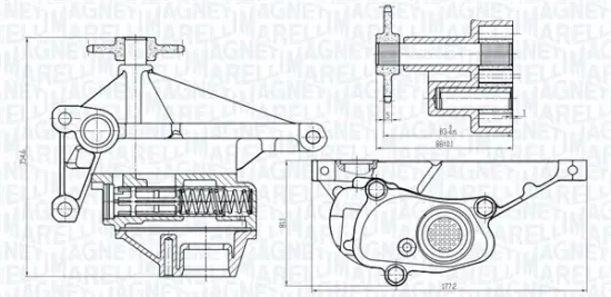Ölpumpe MAGNETI MARELLI 351516000110 Bild Ölpumpe MAGNETI MARELLI 351516000110