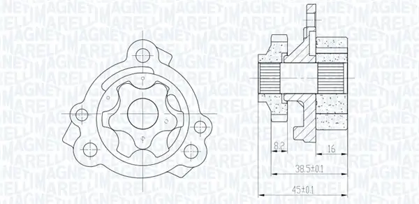 Ölpumpe MAGNETI MARELLI 351516000111
