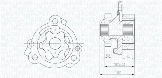 Ölpumpe MAGNETI MARELLI 351516000111 Bild Ölpumpe MAGNETI MARELLI 351516000111