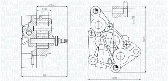 Ölpumpe MAGNETI MARELLI 351516000112 Bild Ölpumpe MAGNETI MARELLI 351516000112