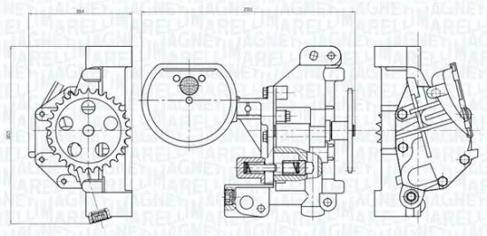 Ölpumpe MAGNETI MARELLI 351516000115 Bild Ölpumpe MAGNETI MARELLI 351516000115