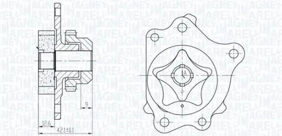 Ölpumpe MAGNETI MARELLI 351516000116 Bild Ölpumpe MAGNETI MARELLI 351516000116