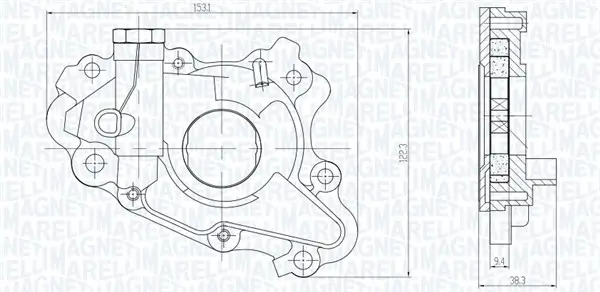 Ölpumpe MAGNETI MARELLI 351516000117