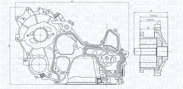 Ölpumpe MAGNETI MARELLI 351516000119