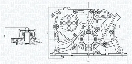 Ölpumpe MAGNETI MARELLI 351516000122 Bild Ölpumpe MAGNETI MARELLI 351516000122
