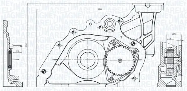 Ölpumpe MAGNETI MARELLI 351516000124