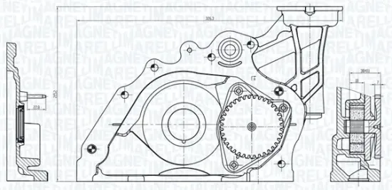 Ölpumpe MAGNETI MARELLI 351516000124 Bild Ölpumpe MAGNETI MARELLI 351516000124