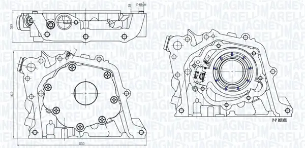 Ölpumpe MAGNETI MARELLI 351516000126