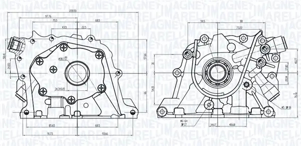 Ölpumpe MAGNETI MARELLI 351516000127