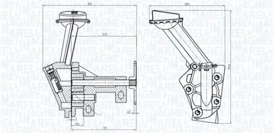 Ölpumpe MAGNETI MARELLI 351516000128 Bild Ölpumpe MAGNETI MARELLI 351516000128