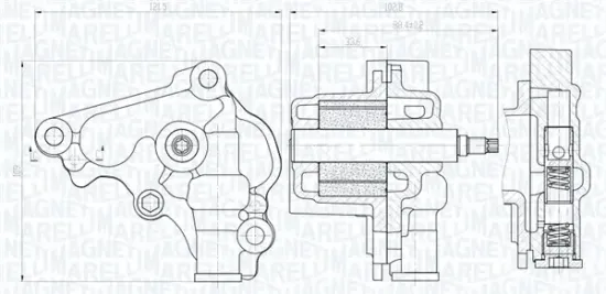 Ölpumpe MAGNETI MARELLI 351516000138 Bild Ölpumpe MAGNETI MARELLI 351516000138