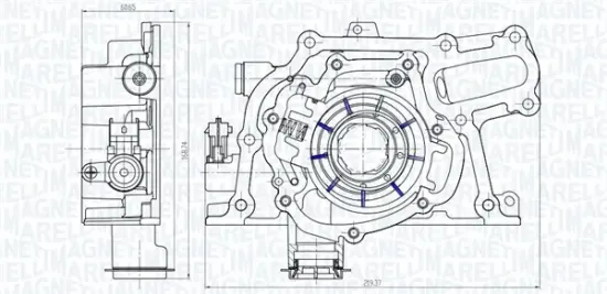 Ölpumpe MAGNETI MARELLI 351516000140 Bild Ölpumpe MAGNETI MARELLI 351516000140