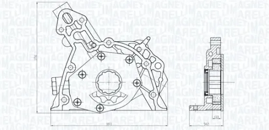 Ölpumpe MAGNETI MARELLI 351516000143 Bild Ölpumpe MAGNETI MARELLI 351516000143