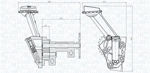 Ölpumpe MAGNETI MARELLI 351516000144