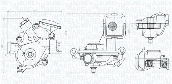 Ölpumpe MAGNETI MARELLI 351516000146