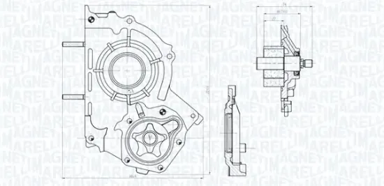 Ölpumpe MAGNETI MARELLI 351516000147 Bild Ölpumpe MAGNETI MARELLI 351516000147