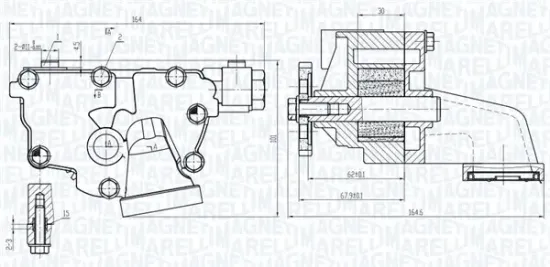 Ölpumpe MAGNETI MARELLI 351516000149 Bild Ölpumpe MAGNETI MARELLI 351516000149
