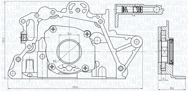 Ölpumpe MAGNETI MARELLI 351516000150