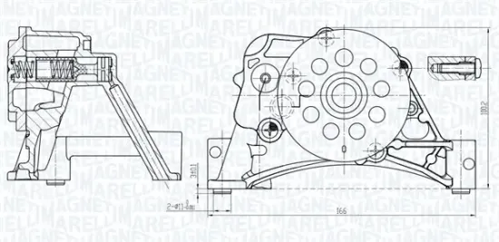 Ölpumpe MAGNETI MARELLI 351516000152 Bild Ölpumpe MAGNETI MARELLI 351516000152