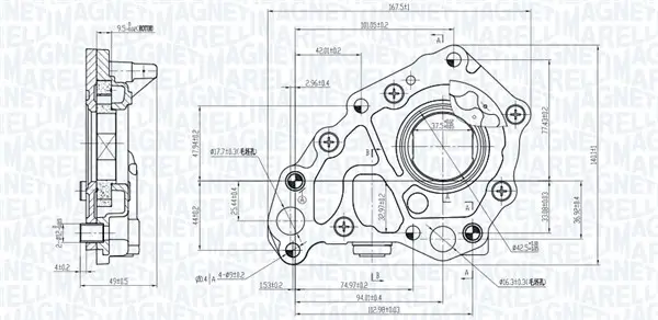 Ölpumpe MAGNETI MARELLI 351516000153