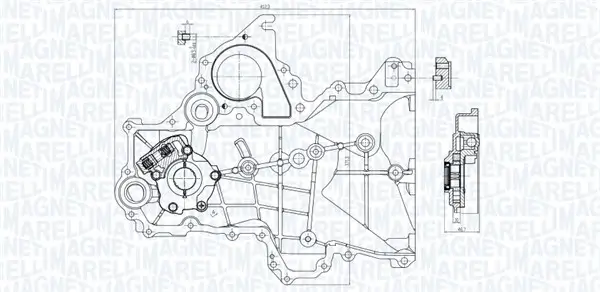 Ölpumpe MAGNETI MARELLI 351516000155