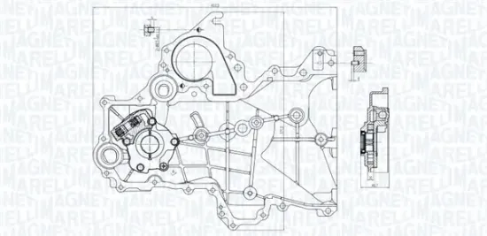 Ölpumpe MAGNETI MARELLI 351516000155 Bild Ölpumpe MAGNETI MARELLI 351516000155