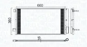 Kondensator, Klimaanlage MAGNETI MARELLI 350203100400