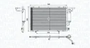 Kondensator, Klimaanlage MAGNETI MARELLI 350203100600